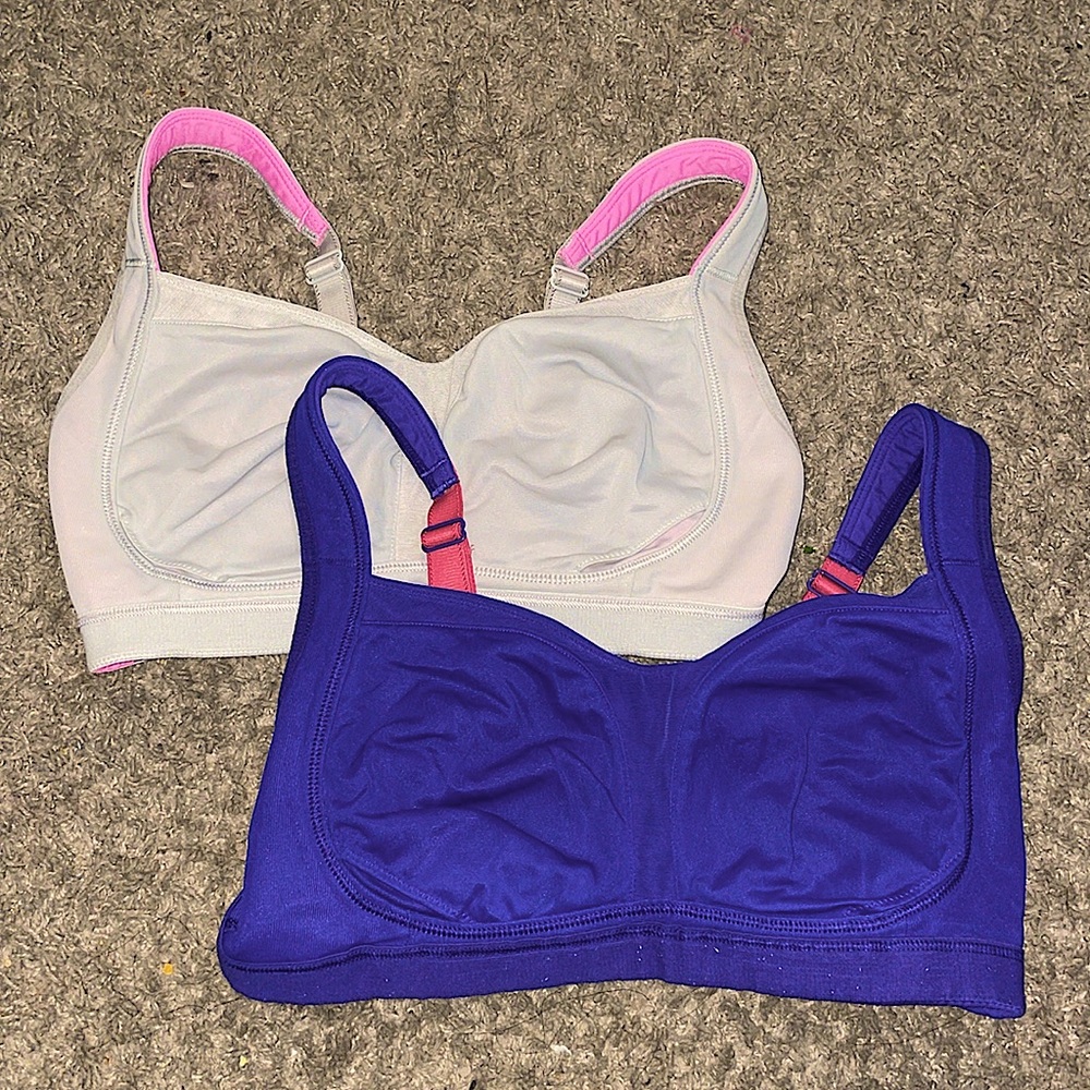 Lululemon Ta Ta Tamer II hot pink purple sports 2 bra lot - Picture 10 of 10